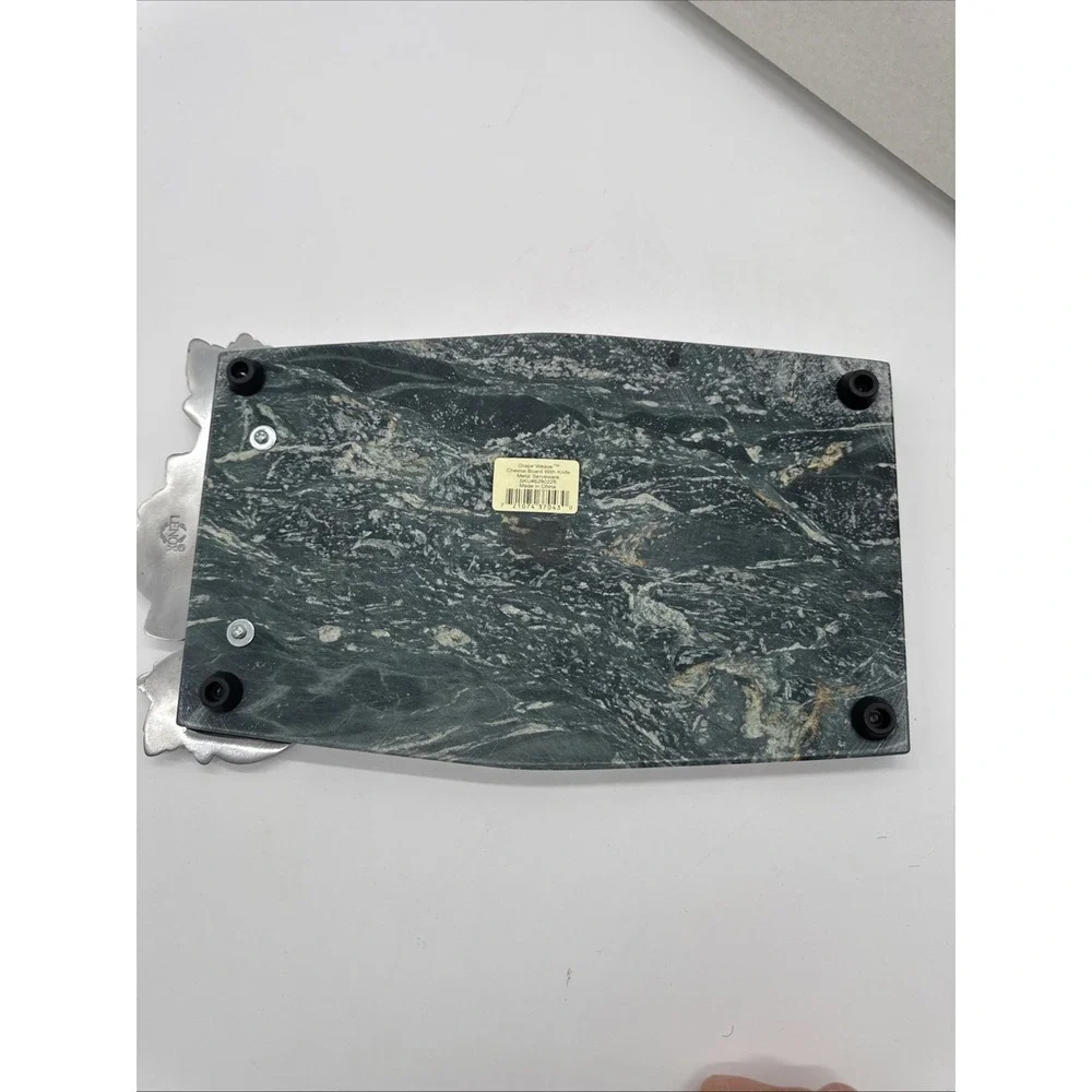 Lenox Grape Weave Green Marble Cheese Board with Knife‎